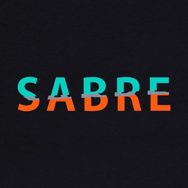 sabre sport typography T shirt fencing fence by Imaginbox Studio